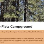 Crab Flats Family Campground