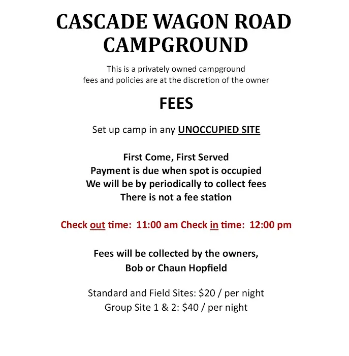 Cascade Wagon Road Campground 9