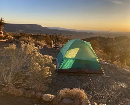 Campground at the end of the Essex Road