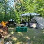 Mio Pond State Forest Campground circle camp