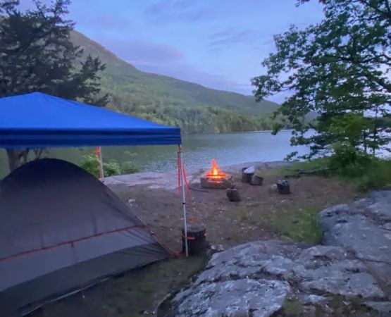 Floating Battery Island Campground #1