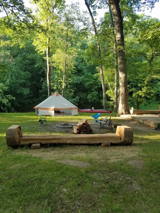 Old Mill Canoe Rental's Blue River Retreat- Primitive Camping 2