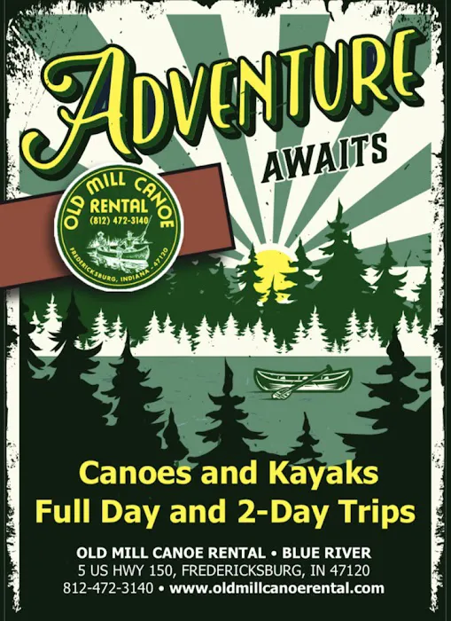 Old Mill Canoe Rental's Blue River Retreat- Primitive Camping 4