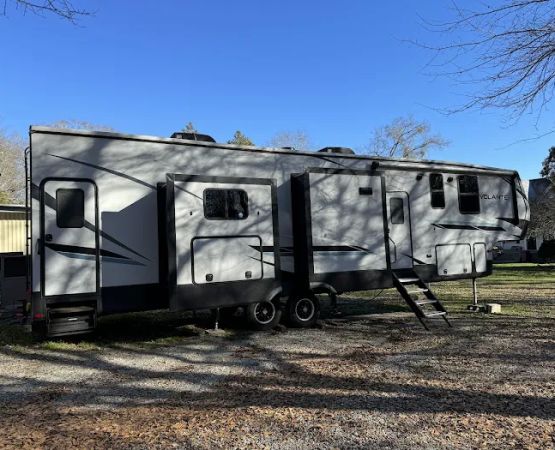 Back Yard Camping Near The Lake