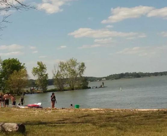 Hughes Campground lake