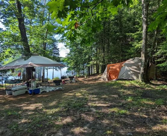 Luna Lake - North Shore campsites