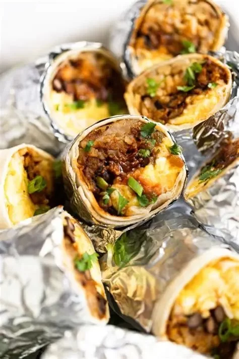 The Best Campfire Breakfast Burritos with Vegetarian Options