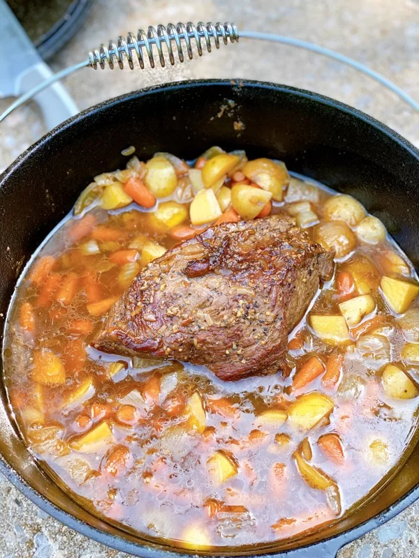 The Best Campfire Pot Roast with Gravy for Outdoor Meals