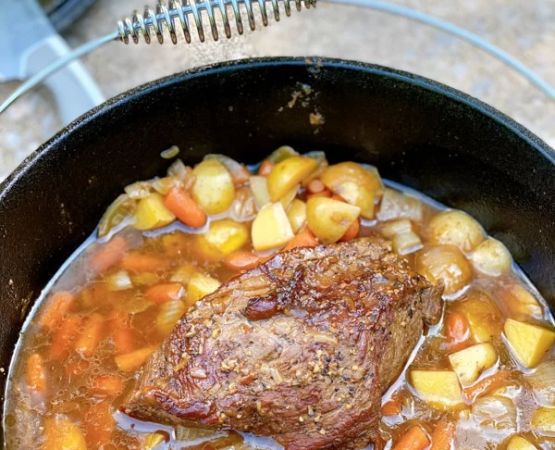 The Best Campfire Pot Roast with Gravy for Outdoor Meals
