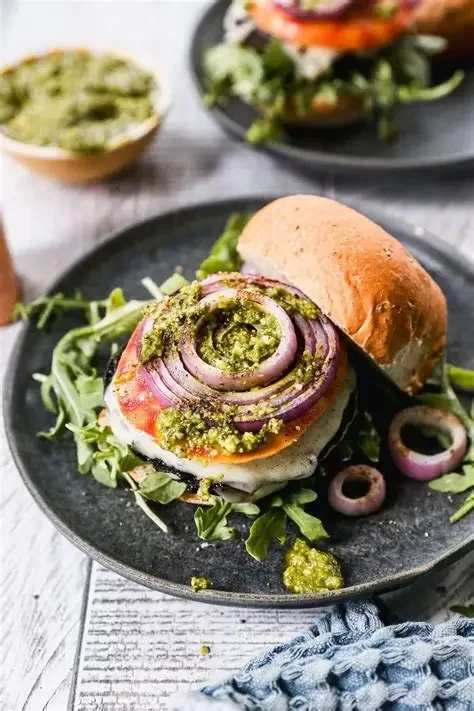 The Best Campfire Vegetarian Burgers with Portobello Mushrooms