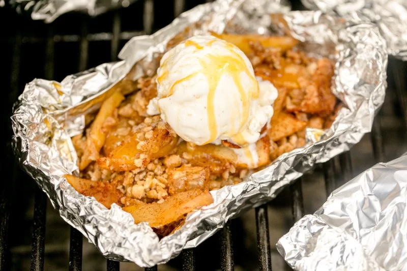 The Best Campfire Fruit Crisps with Oats and Brown Sugar