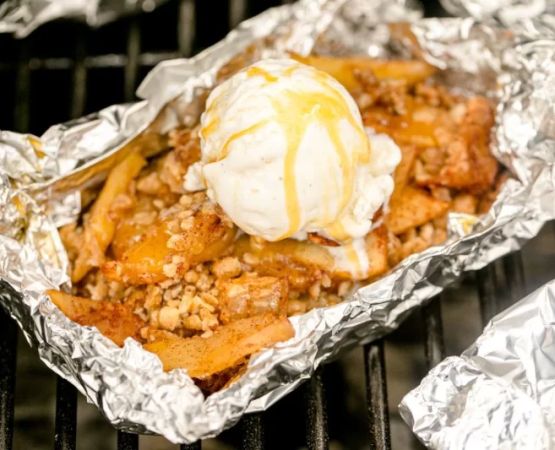 The Best Campfire Fruit Crisps with Oats and Brown Sugar