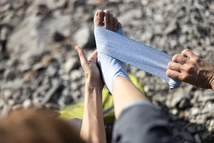 How to Deal with Minor Sprains and Bruises While Camping