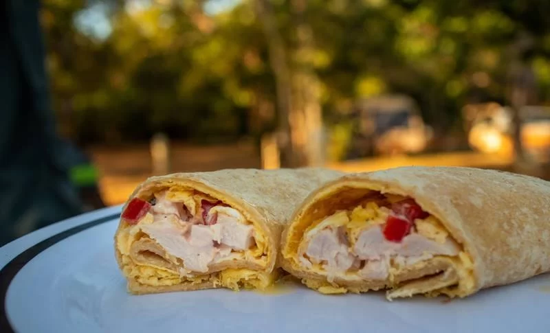How to Prepare a Camping Breakfast Wrap