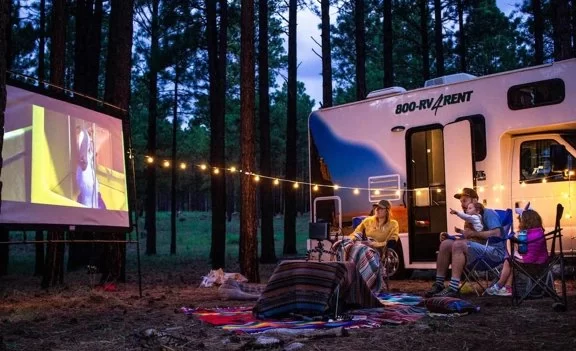 Best RV Parks for Outdoor Movie Nights